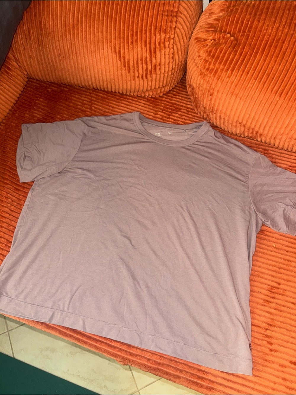FreeFly Women's Lavender Crew Neck T-Shirt Medium